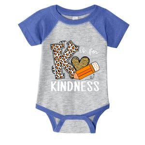 K Is For Kindness Orange Anti Bullying Unity Day Teacher Infant Baby Jersey Bodysuit