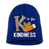 K Is For Kindness Orange Anti Bullying Unity Day Teacher Short Acrylic Beanie