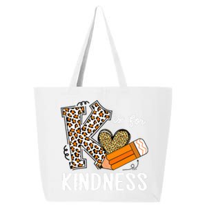 K Is For Kindness Orange Anti Bullying Unity Day Teacher 25L Jumbo Tote