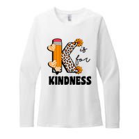 K Is For Kindness Orange Anti Bullying Unity Day Teacher Womens CVC Long Sleeve Shirt