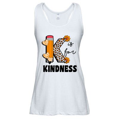 K Is For Kindness Orange Anti Bullying Unity Day Teacher Ladies Essential Flowy Tank