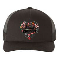 K Is For Kindness Cute Pencil Bow Teacher Be Kind Yupoong Adult 5-Panel Trucker Hat