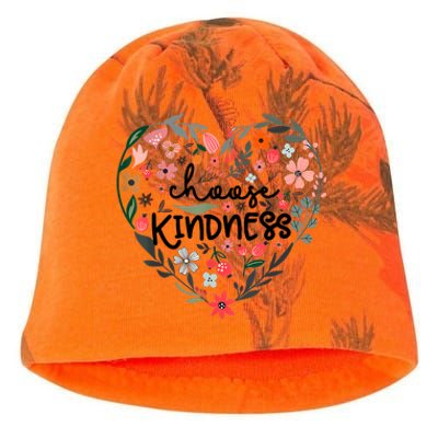 K Is For Kindness Cute Pencil Bow Teacher Be Kind Kati - Camo Knit Beanie