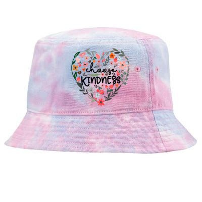 K Is For Kindness Cute Pencil Bow Teacher Be Kind Tie-Dyed Bucket Hat