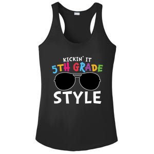 Kickin It Fifth Grade Style Cute 5Th Grade Gift Ladies PosiCharge Competitor Racerback Tank