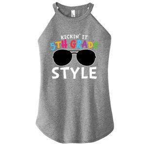 Kickin It Fifth Grade Style Cute 5Th Grade Gift Women's Perfect Tri Rocker Tank