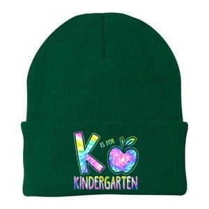 K Is For Kindergarten Teacher Tie Dye Back to School Kinder Knit Cap Winter Beanie