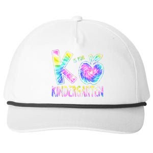 K Is For Kindergarten Teacher Tie Dye Back to School Kinder Snapback Five-Panel Rope Hat