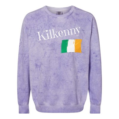 Kilkenny Ireland Flag Irish City Saint Patrick's Day Colorblast Crewneck Sweatshirt