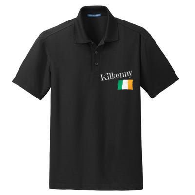 Kilkenny Ireland Flag Irish City Saint Patrick's Day Dry Zone Grid Polo