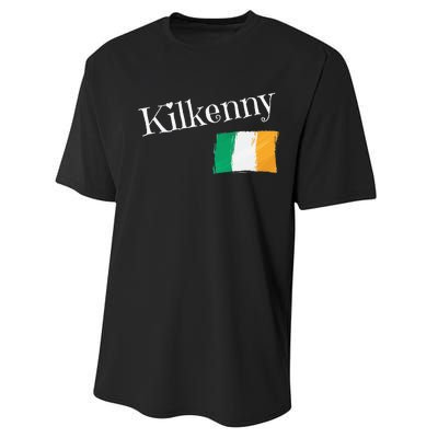 Kilkenny Ireland Flag Irish City Saint Patrick's Day Performance Sprint T-Shirt