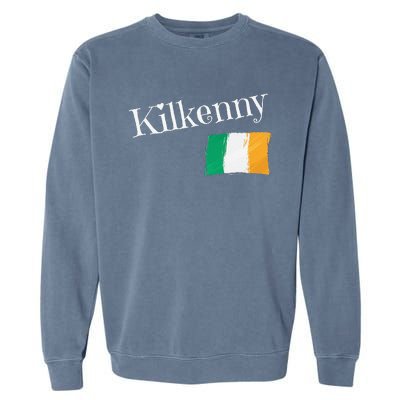 Kilkenny Ireland Flag Irish City Saint Patrick's Day Garment-Dyed Sweatshirt