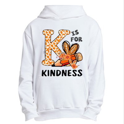 K Is For Kindness Orange Anti Bullying Unity Day Urban Pullover Hoodie