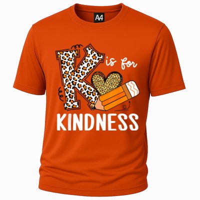 K Is For Kindness Orange Anti Bullying Unity Day Teacher Cooling Performance Crew T-Shirt