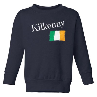 Kilkenny Ireland Flag Irish City Saint Patrick's Day Toddler Sweatshirt