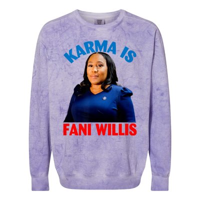 Karma Is Fani WIllis Colorblast Crewneck Sweatshirt