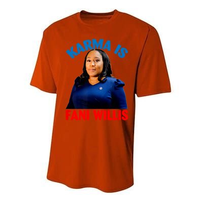 Karma Is Fani WIllis Performance Sprint T-Shirt