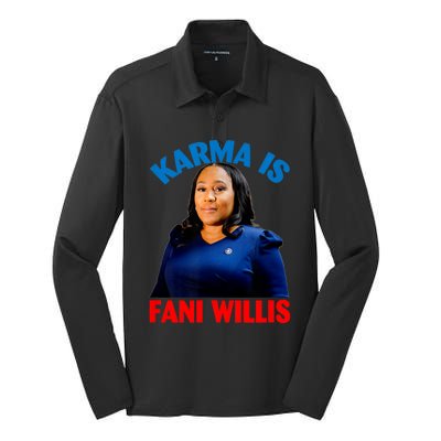 Karma Is Fani WIllis Silk Touch Performance Long Sleeve Polo