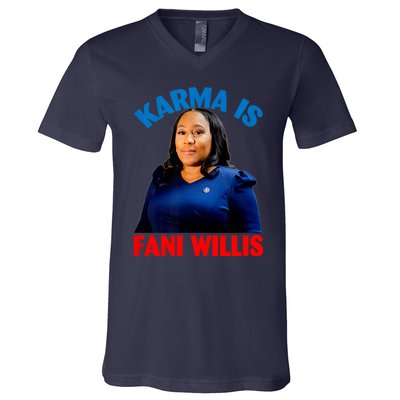 Karma Is Fani WIllis V-Neck T-Shirt