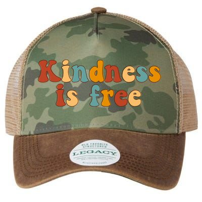 Kindness Is Free Be Kind Retro Legacy Tie Dye Trucker Hat