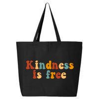 Kindness Is Free Be Kind Retro 25L Jumbo Tote