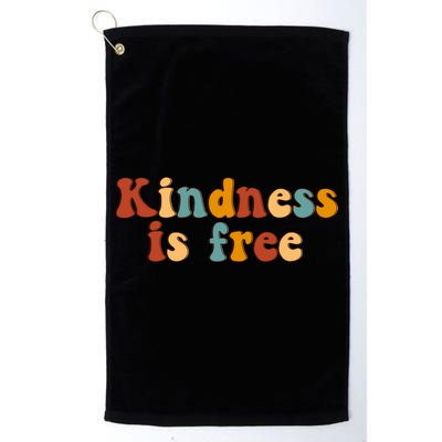 Kindness Is Free Be Kind Retro Golf Towel