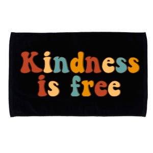 Kindness Is Free Be Kind Retro Microfiber Hand Towel