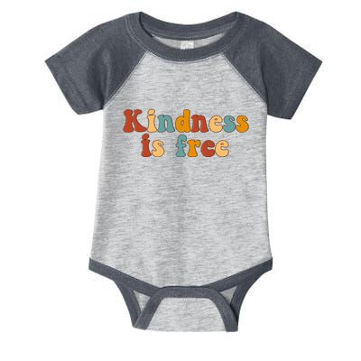 Kindness Is Free Be Kind Retro Infant Baby Jersey Bodysuit