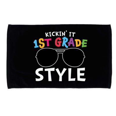 Kickin It First Grade Style Cute 1St Grade Gift Microfiber Hand Towel