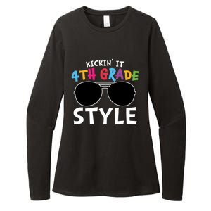 Kickin It Fourth Grade Style Cute 4Th Grade Gift Womens CVC Long Sleeve Shirt