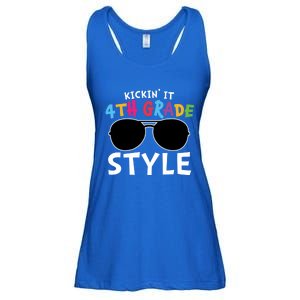 Kickin It Fourth Grade Style Cute 4Th Grade Gift Ladies Essential Flowy Tank