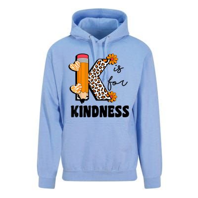 K Is For Kindness Orange Anti Bullying Unity Day Teacher Unisex Surf Hoodie