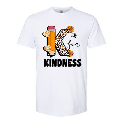 K Is For Kindness Orange Anti Bullying Unity Day Teacher Softstyle CVC T-Shirt