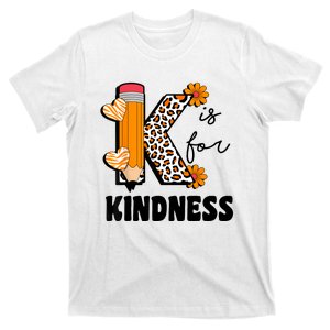 K Is For Kindness Orange Anti Bullying Unity Day Teacher T-Shirt