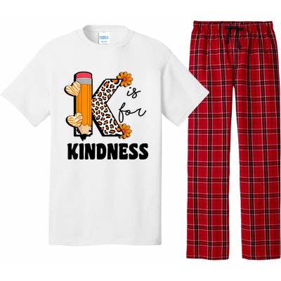 K Is For Kindness Orange Anti Bullying Unity Day Teacher Pajama Set