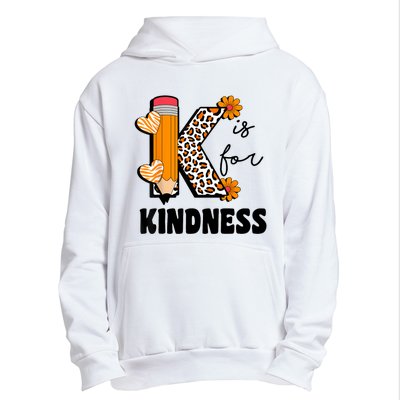 K Is For Kindness Orange Anti Bullying Unity Day Teacher Urban Pullover Hoodie