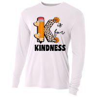 K Is For Kindness Orange Anti Bullying Unity Day Teacher Cooling Performance Long Sleeve Crew