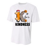 K Is For Kindness Orange Anti Bullying Unity Day Teacher Performance Sprint T-Shirt