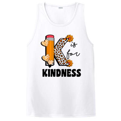 K Is For Kindness Orange Anti Bullying Unity Day Teacher PosiCharge Competitor Tank