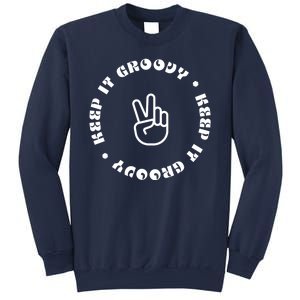 Keep It Groovy Peace Sign Sweatshirt