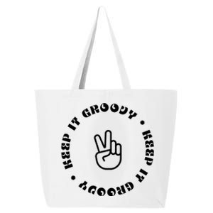 Keep It Groovy Peace Sign 25L Jumbo Tote