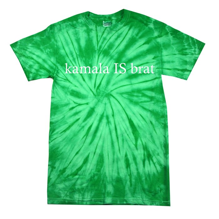 Kamala Is Green Brat Tie-Dye T-Shirt