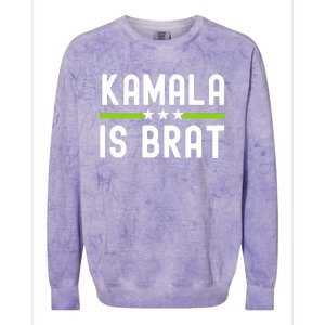 Kamala Is Green Brat Colorblast Crewneck Sweatshirt