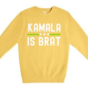 Kamala Is Green Brat Premium Crewneck Sweatshirt