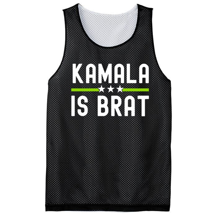 Kamala Is Green Brat Mesh Reversible Basketball Jersey Tank