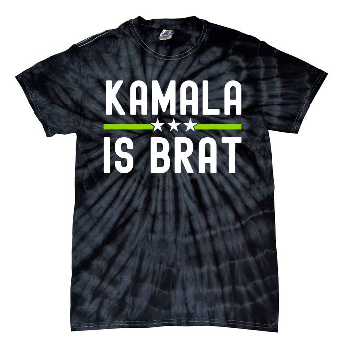 Kamala Is Green Brat Tie-Dye T-Shirt