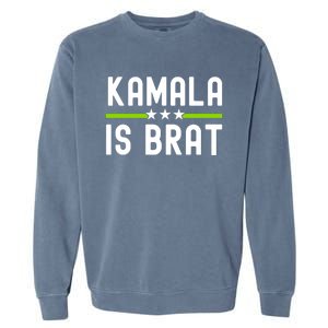 Kamala Is Green Brat Garment-Dyed Sweatshirt