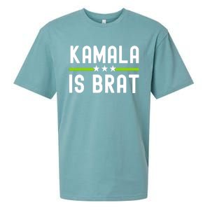 Kamala Is Green Brat Sueded Cloud Jersey T-Shirt