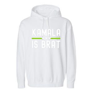 Kamala Is Green Brat Garment-Dyed Fleece Hoodie