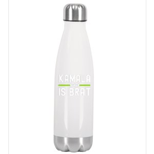 Kamala Is Green Brat Stainless Steel Insulated Water Bottle